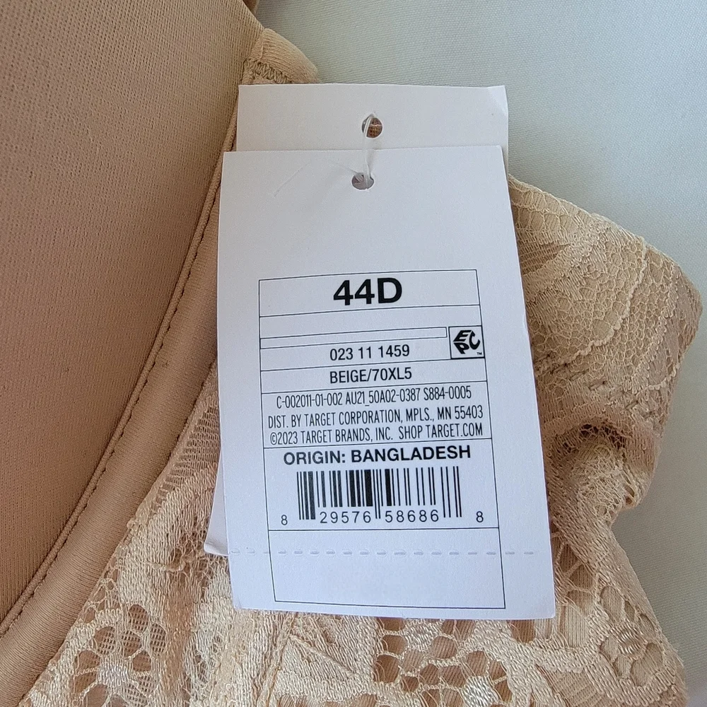 44D Lightly Lined Underwire Strapless Multi-way Bra | Auden
